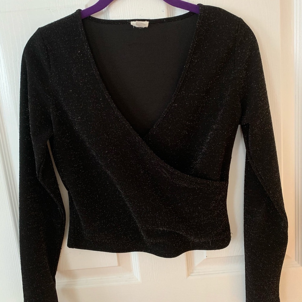 Sparkly wrap shirt